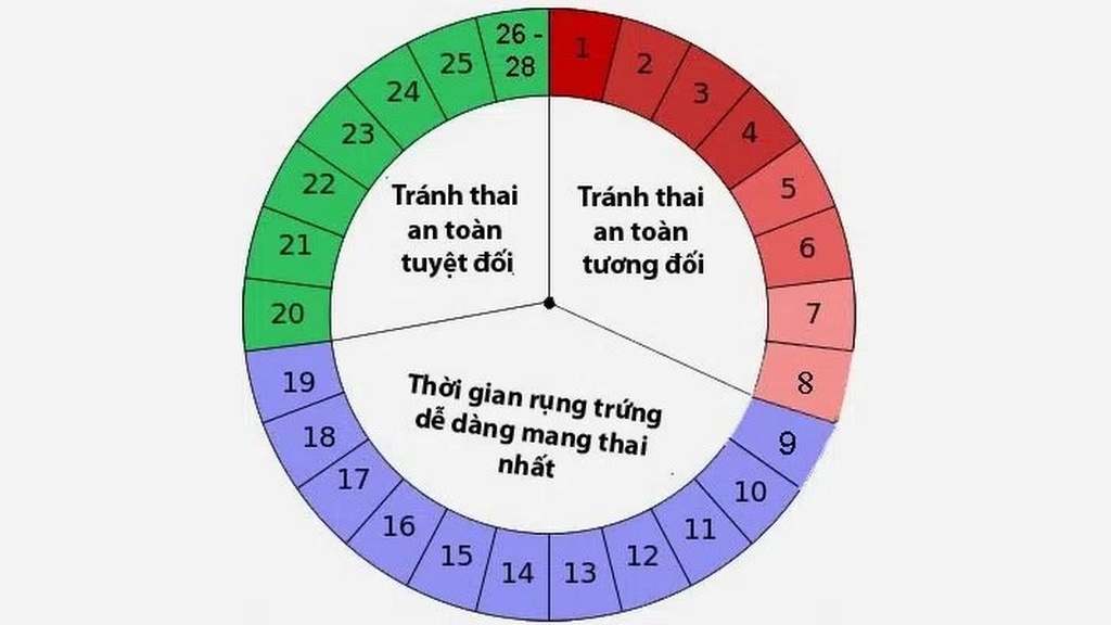 Biểu đồ tính ngày quan hệ an toàn