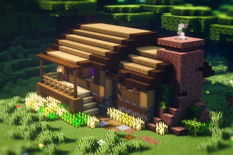 Sự khác biệt về màu sắc giữa các loại ván gỗ trong Minecraft