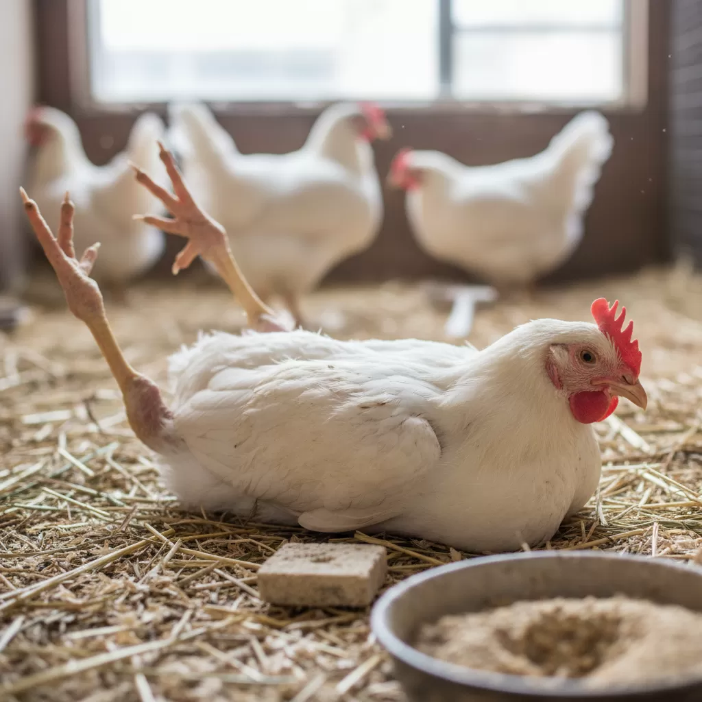 Cách nhận biết gà thiếu khoáng – canxi qua chân, mỏ, lông chính xác