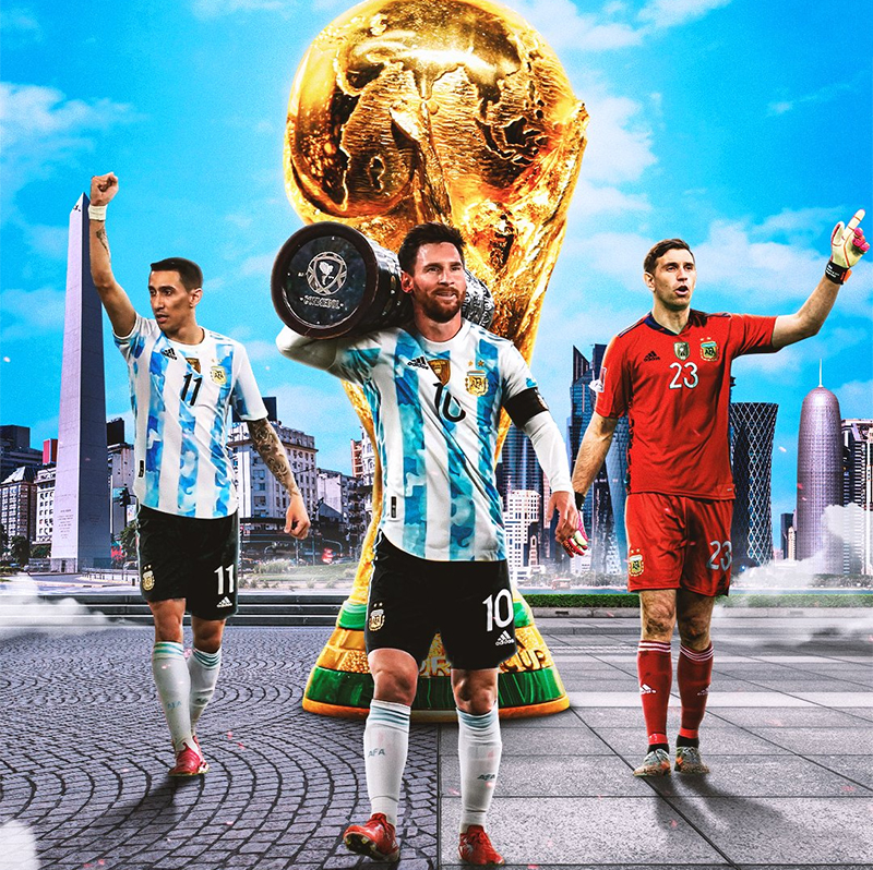 Argentina của Lionel Messi lên đỉnh thế giới